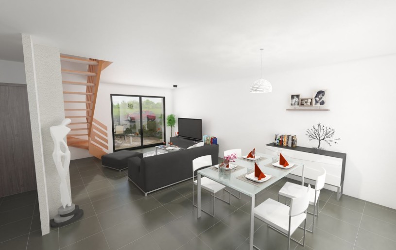 Terrain + Maison à vendre 5 pièces - 88 m²