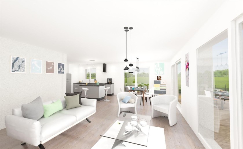 Terrain + Maison à vendre 4 pièces - 128 m²