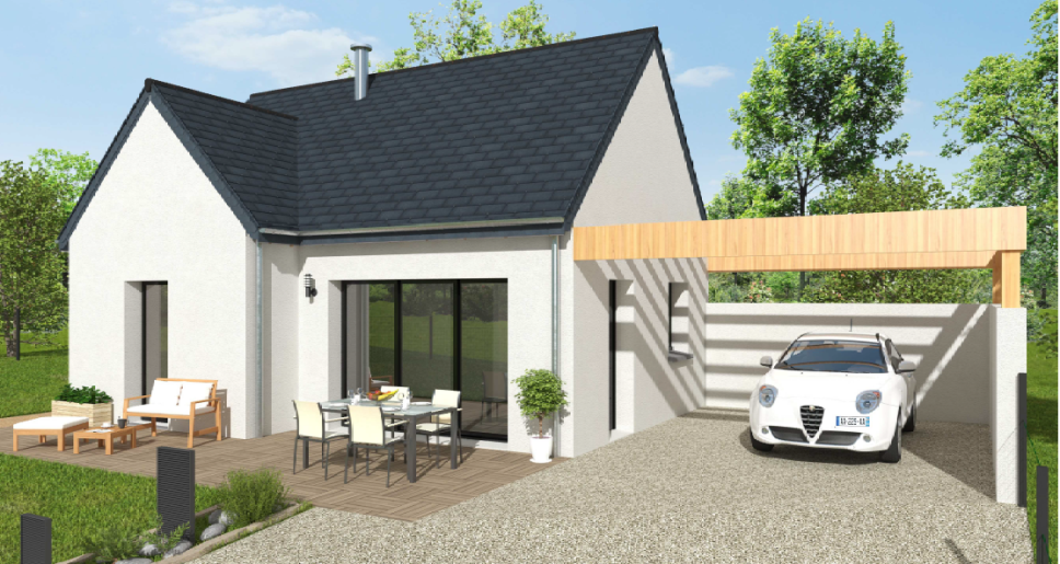 Terrain + Maison à vendre -2 pièces - 42 m²
