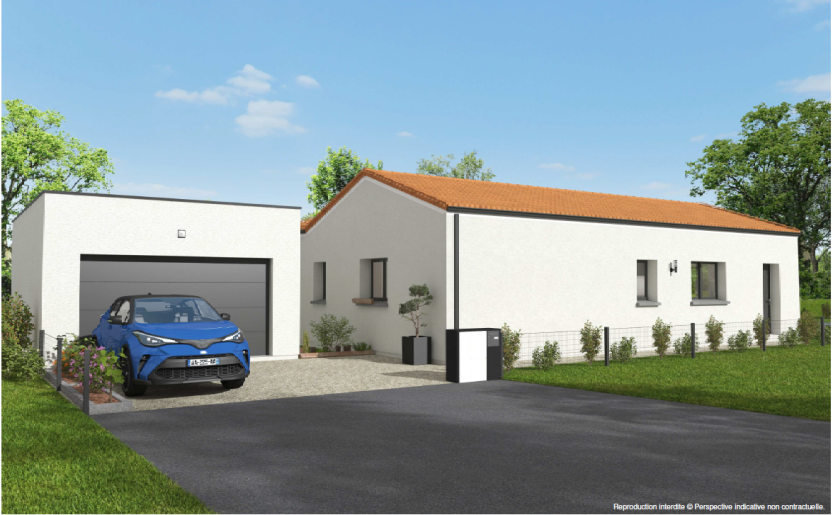 Terrain + Maison à vendre 4 pièces - 113 m²