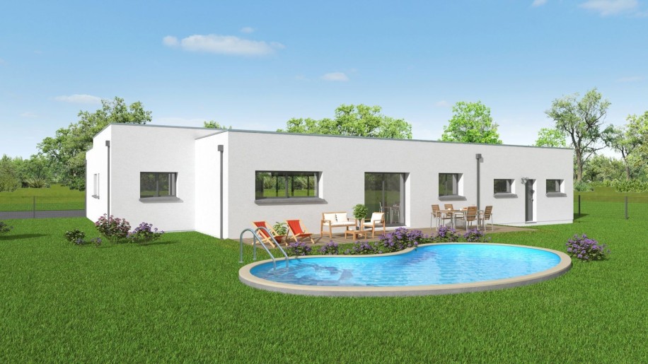 Terrain + Maison à vendre 5 pièces - 105 m²