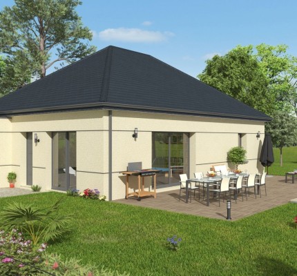 Terrain + Maison T4 75 m²