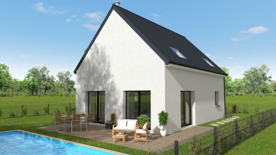 Terrain + Maison à vendre 6 pièces - 106 m²