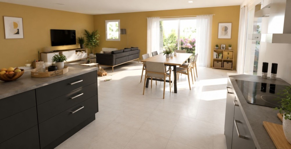 Terrain + Maison neuve de 100&nbsp;m² à Henvic