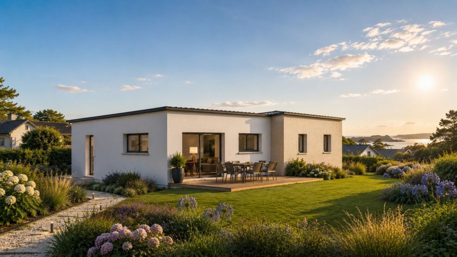 Terrain + Maison neuve de 95&nbsp;m² à Cléder