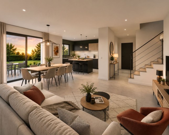 Terrain + Maison neuve de 105&nbsp;m² à Cléder