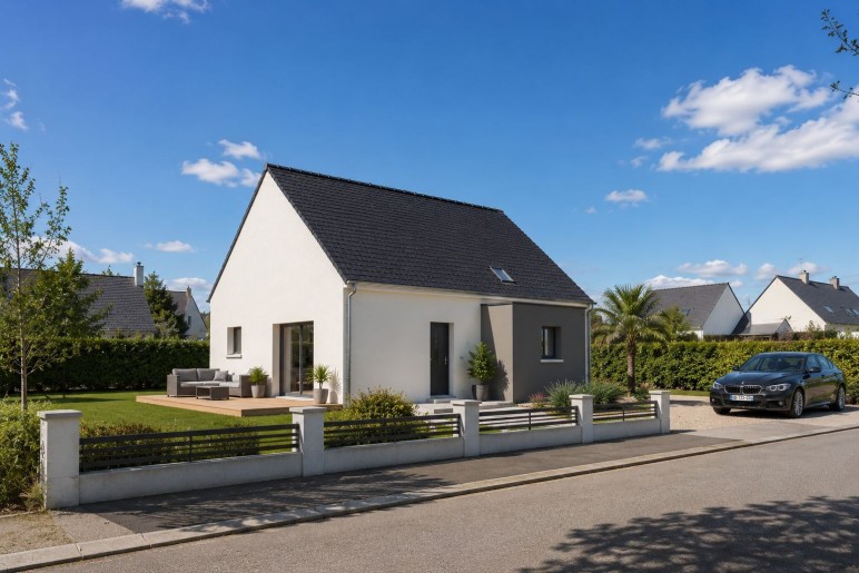 Terrain + Maison neuve de 105&nbsp;m² à Henvic
