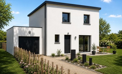 Terrain + Maison neuve de 85&nbsp;m² à Plouescat