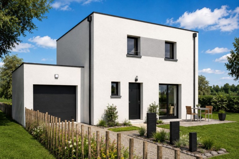 Terrain + Maison neuve de 85&nbsp;m² à Cléder