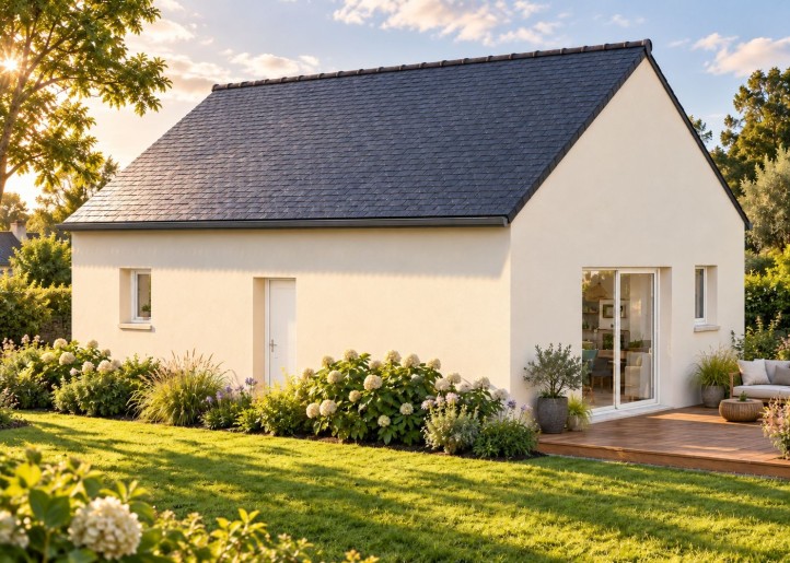 Terrain + Maison neuve de 44&nbsp;m² à Cléder