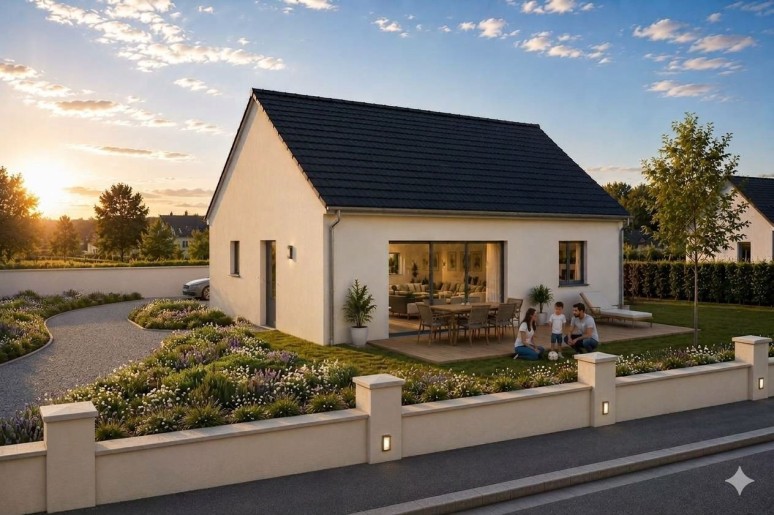 Terrain + Maison neuve de 60&nbsp;m² à Sainte-Sève