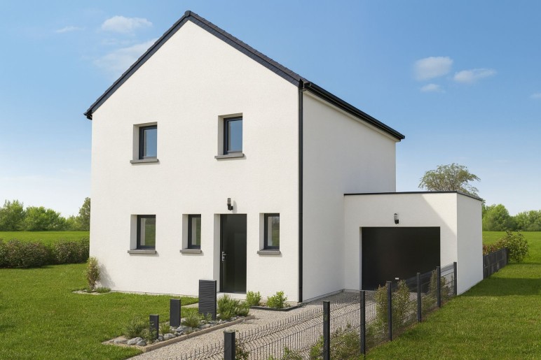 Terrain + Maison neuve de 105&nbsp;m² à Saint-Gonnery