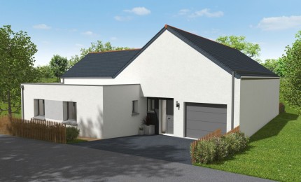 Terrain + Maison neuve de 127&nbsp;m² à Garlan