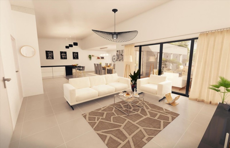 Terrain + Maison neuve de 188&nbsp;m² à Guidel