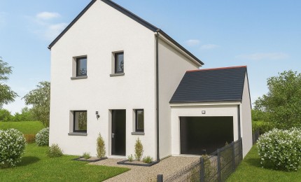 Terrain + Maison neuve de 85&nbsp;m² à Plonéis