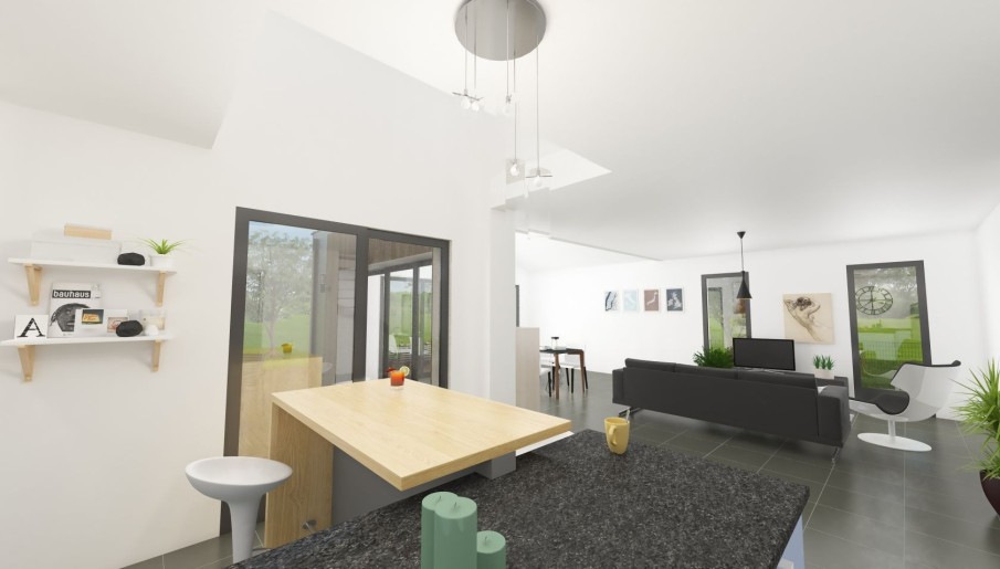 Terrain + Maison neuve de 115&nbsp;m² à Cléder