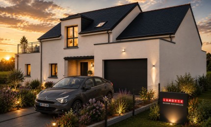 Terrain + Maison neuve de 121&nbsp;m² à Guidel