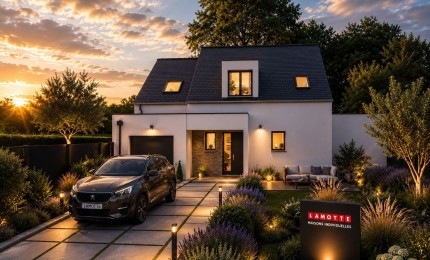 Terrain + Maison neuve de 116&nbsp;m² à Guidel