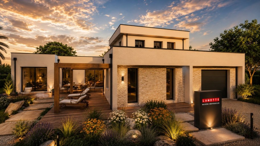 Terrain + Maison neuve de 155&nbsp;m² à Briec