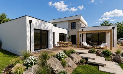 Terrain + Maison neuve de 155&nbsp;m² à Briec