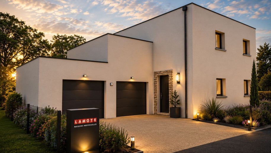 Terrain + Maison neuve de 153&nbsp;m² à Guidel