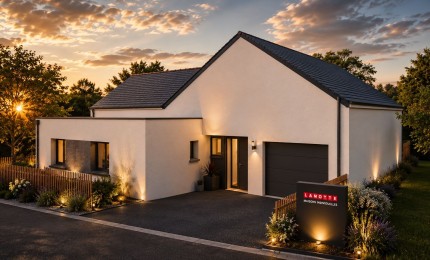 Terrain + Maison neuve de 127&nbsp;m² à Briec