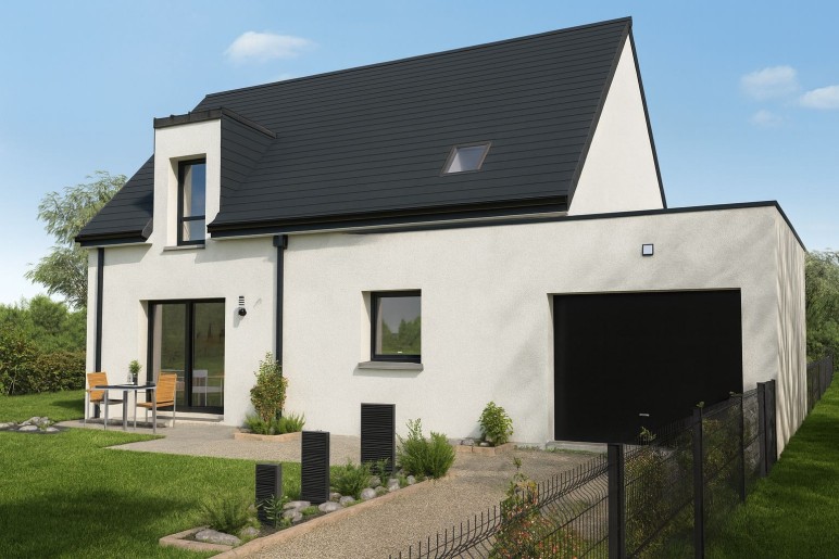Terrain + Maison neuve de 105&nbsp;m² à Lanvénégen
