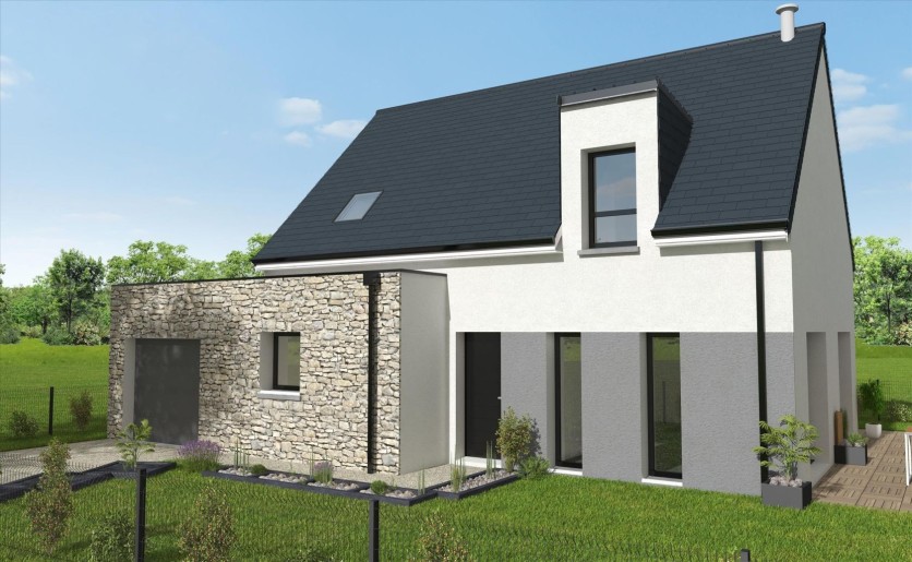 Terrain + Maison neuve de 106&nbsp;m² à Lanester