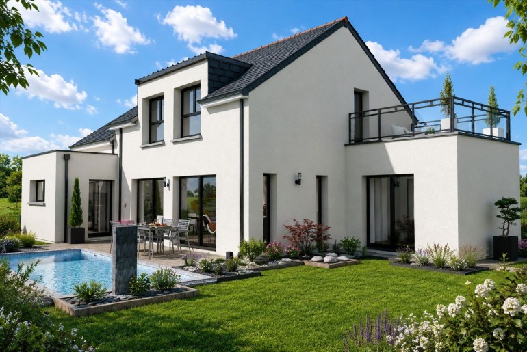 Terrain + Maison neuve de 121&nbsp;m² à Loctudy