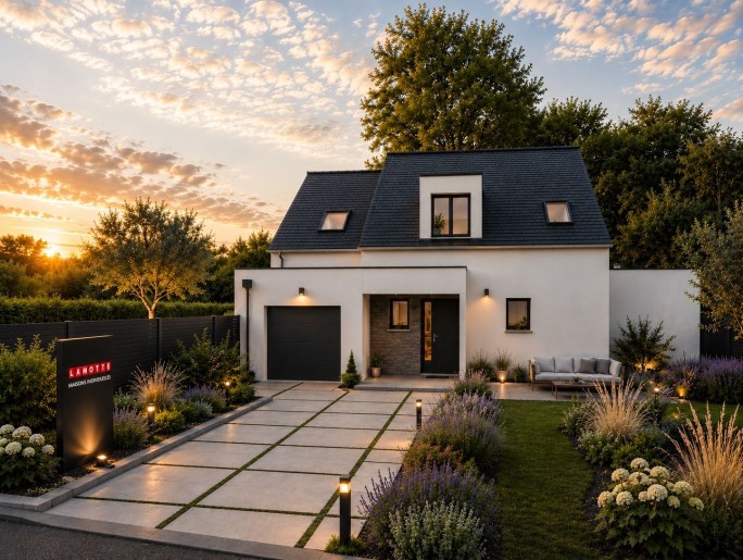 Terrain + Maison neuve de 116&nbsp;m² à Locoal-Mendon