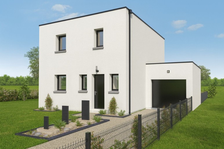 Terrain + Maison neuve de 105&nbsp;m² à Landévant
