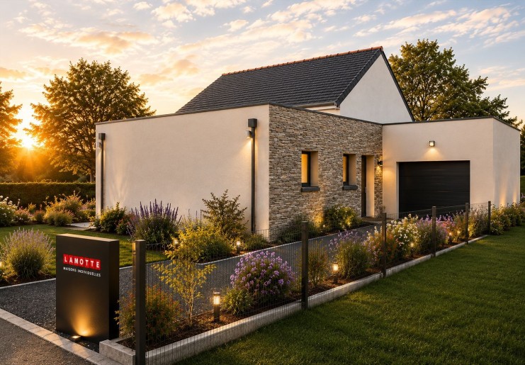 Terrain + Maison neuve de 90&nbsp;m² à Briec
