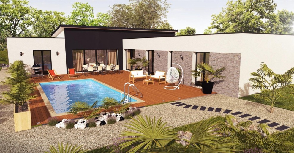 Terrain + Maison neuve de 135&nbsp;m² à Guidel
