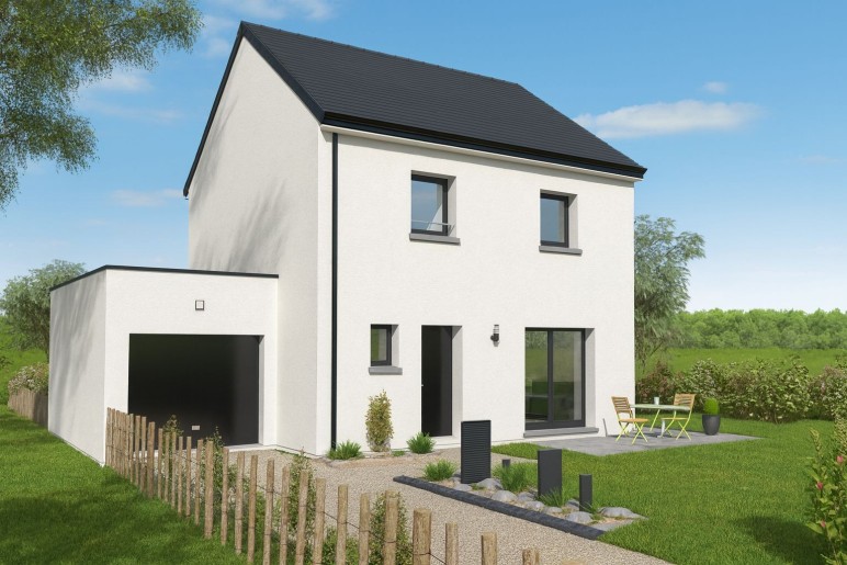 Terrain + Maison neuve de 95&nbsp;m² à Quimper