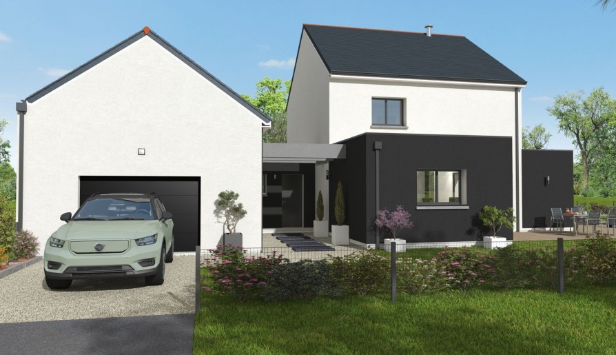 Terrain + Maison neuve de 105&nbsp;m² à Guidel