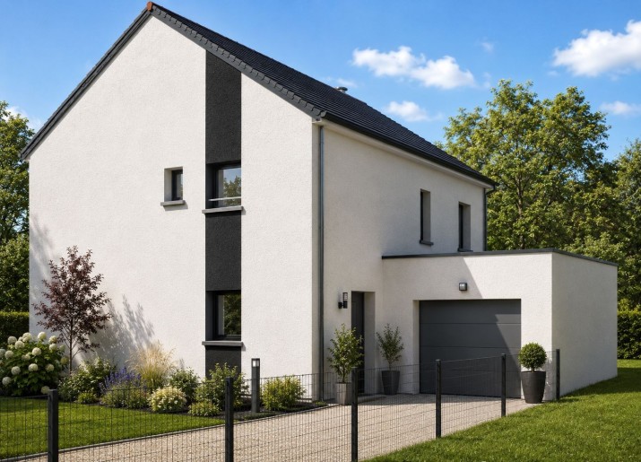 Terrain + Maison neuve de 135&nbsp;m² à Elliant