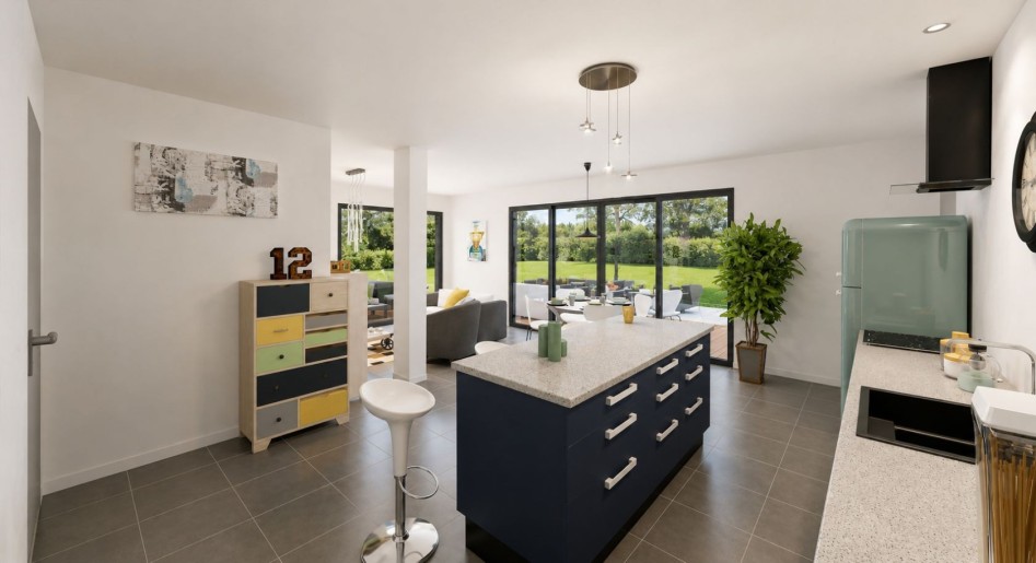 Terrain + Maison neuve de 90&nbsp;m² à Briec