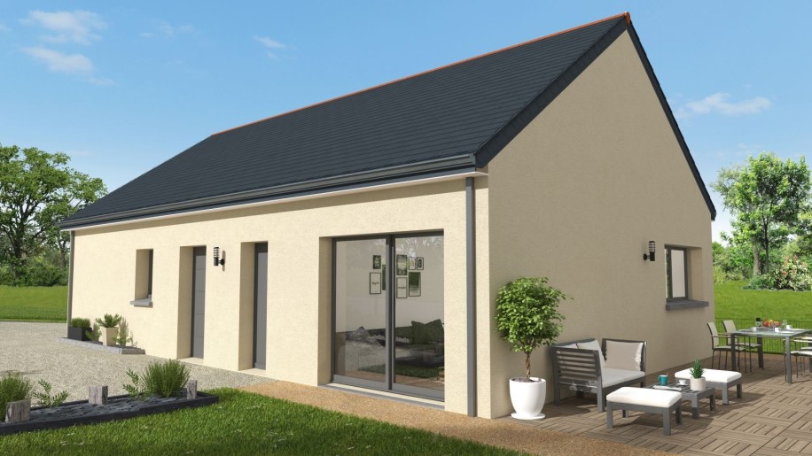 Terrain + Maison neuve de 88&nbsp;m² à Lanester