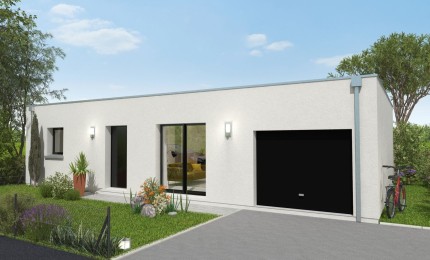 Terrain + Maison neuve de 75 m² à Caudan