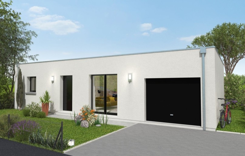 Terrain + Maison neuve de 75 m² à Lorient