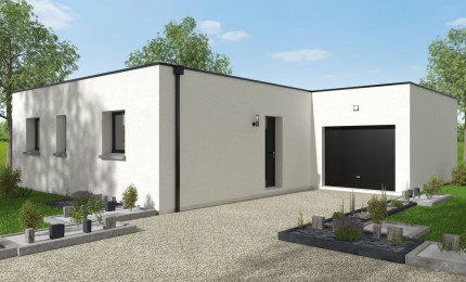 Terrain + Maison neuve de 85 m² à Lorient