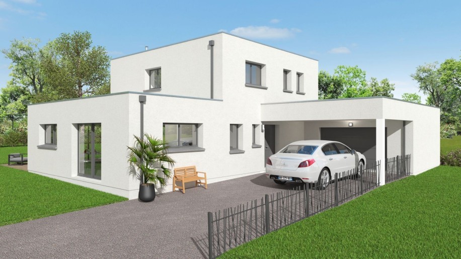 Terrain + Maison neuve de 142 m² à Rédené