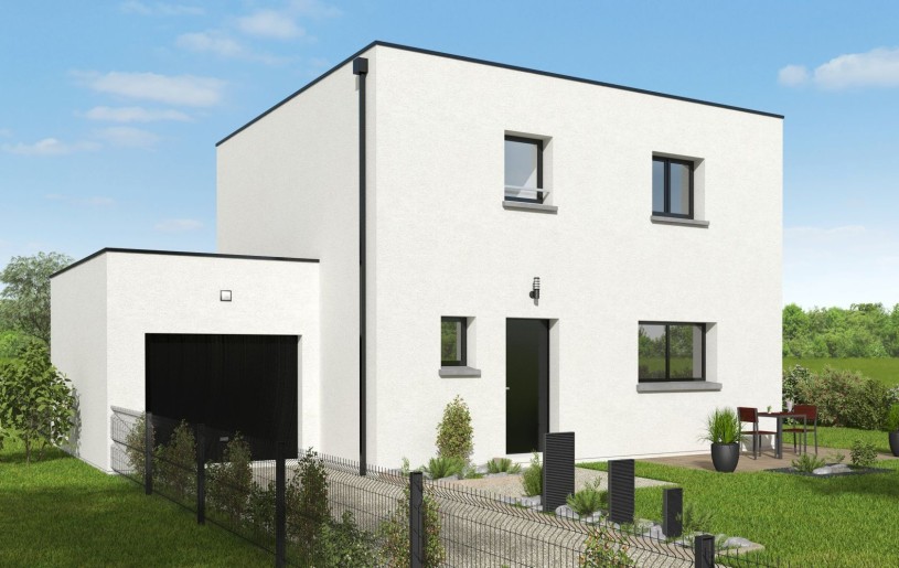 Terrain + Maison neuve de 105 m² à Ploemeur