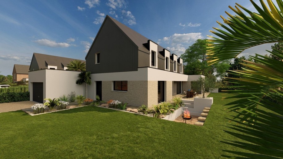 Terrain + Maison neuve de 178 m² à Lorient