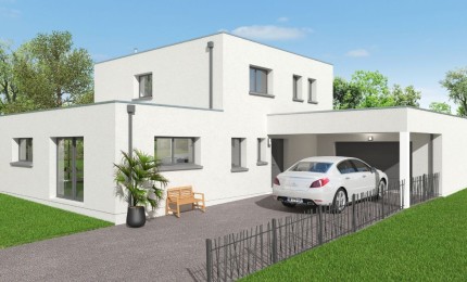 Terrain + Maison neuve de 169 m² à Touvois