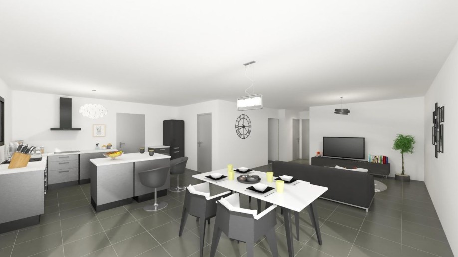 Terrain + Maison neuve de 85&nbsp;m² à Saint-Fiacre-sur-Maine