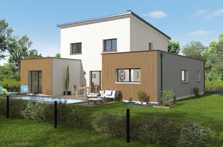Terrain + Maison neuve de 177&nbsp;m² à Aigrefeuille-sur-Maine