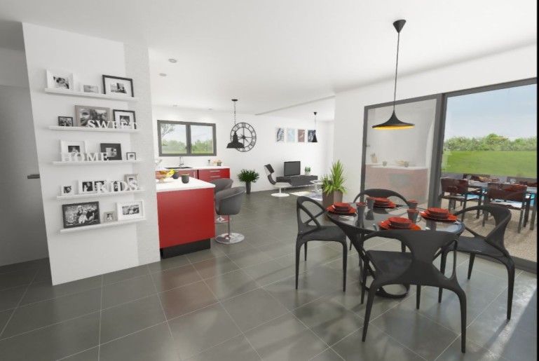 Terrain + Maison neuve de 124&nbsp;m² à Saint-Philbert-de-Grand-Lieu