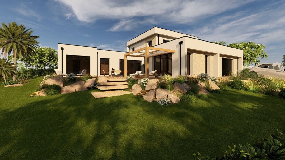 Terrain + Maison neuve de 104&nbsp;m² à Saint-Fiacre-sur-Maine