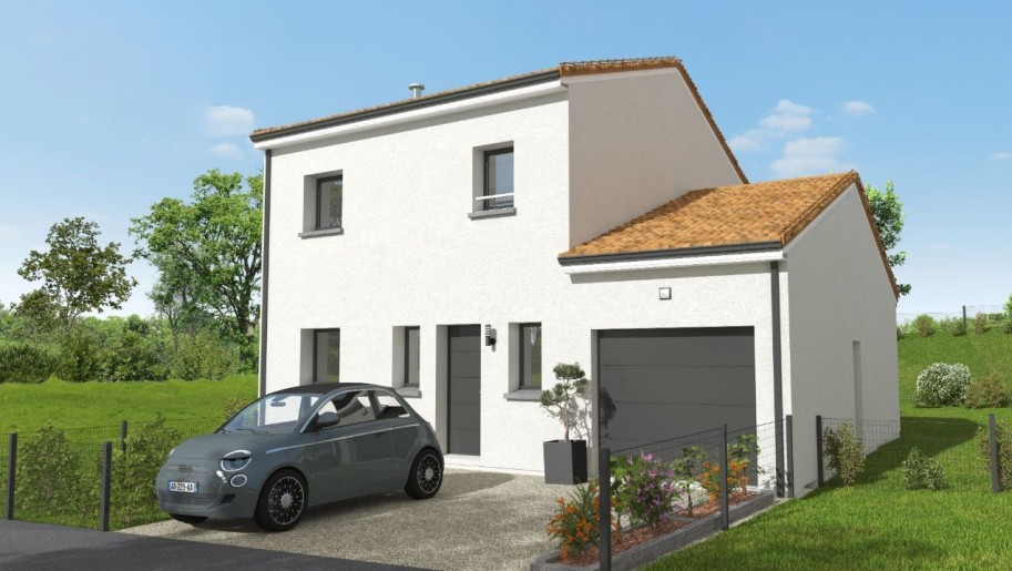 Terrain + Maison neuve de 104&nbsp;m² à Geneston